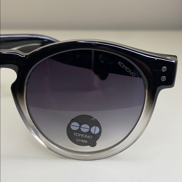 Komono New Sunglasses Clement Paisley round ombre gray black - Picture 8 of 16